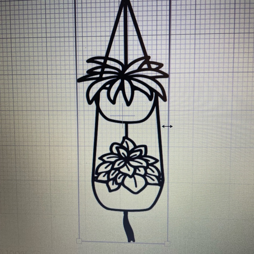 White plant car/home decal